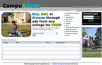 Campusifieds Classifieds Web Design Review